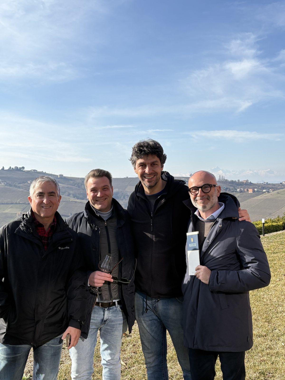 Barbaresco, with the owners of Cantine Rizzi and their US importer